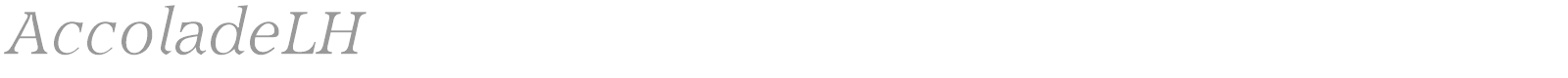 Accolade font preview